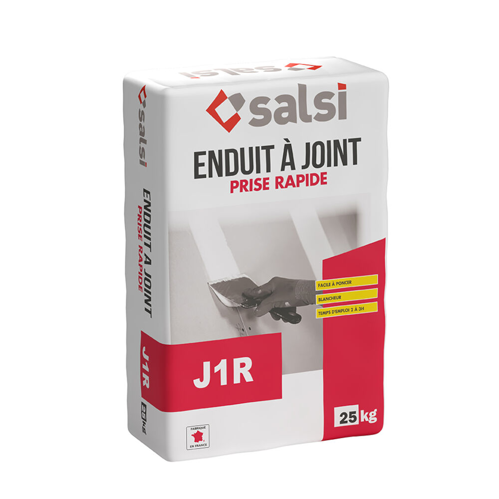 SALSI Enduit poudre à prise J1R - Salsi, spécialiste des enduits plâtre