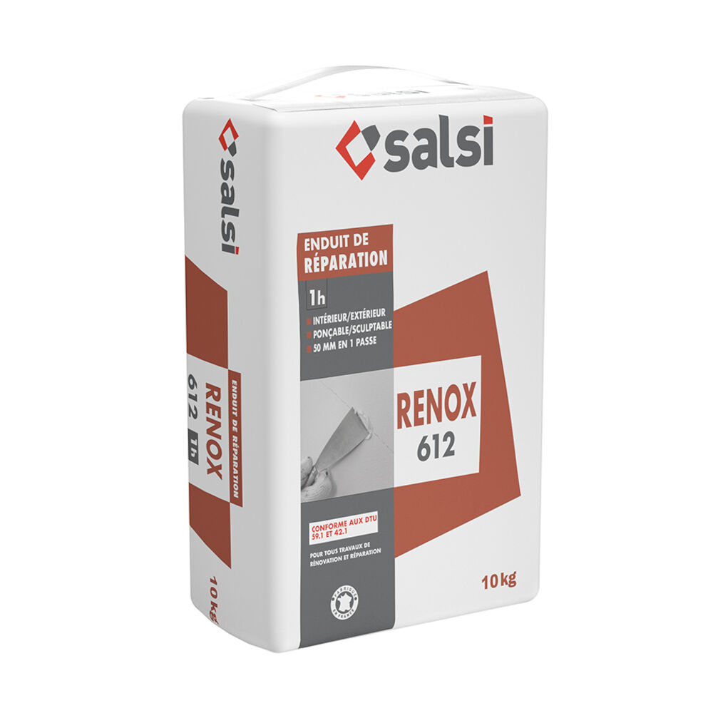 SALSI Enduit poudre à prise J1R - Salsi, spécialiste des enduits plâtre