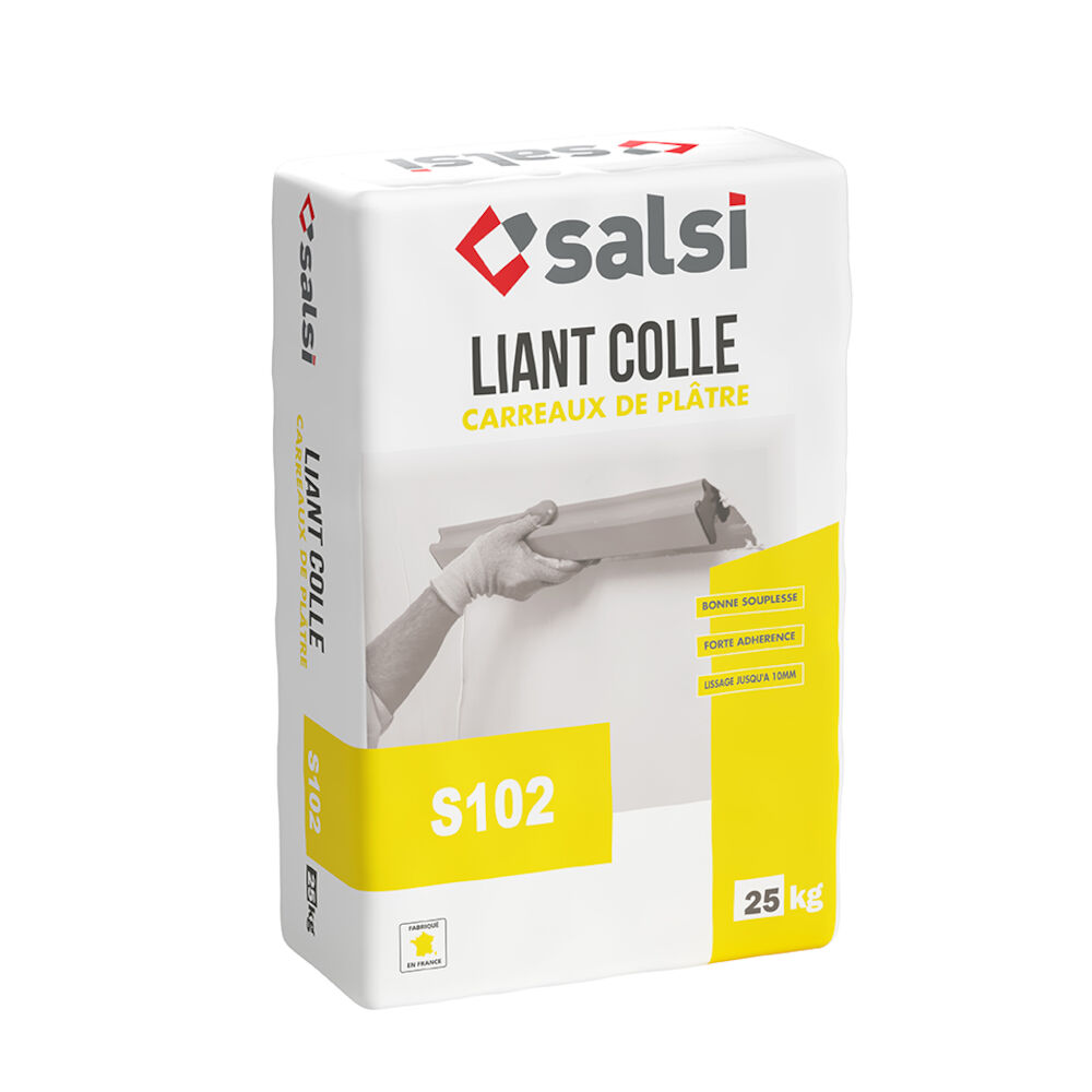 SALSI Liant colle S102 - Salsi, spécialiste des enduits plâtre