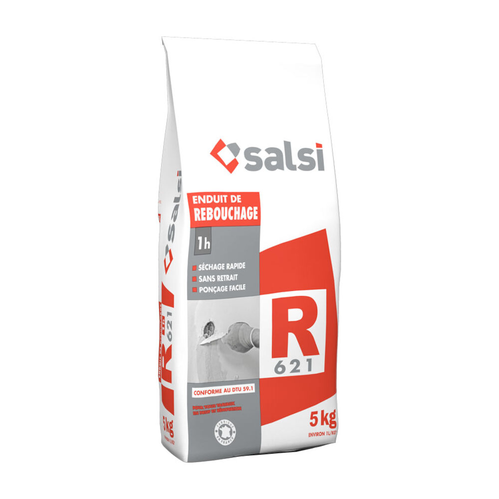 SALSI Enduit de rebouchage R-621 - Salsi, spécialiste des enduits plâtre